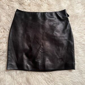 Roberto Cavalli 100% leather mini skirt
